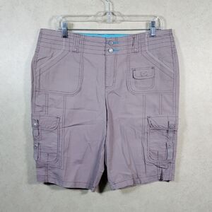 2/$10 05108 Intro mocha stretch cotton Bermuda/cargo shorts 10